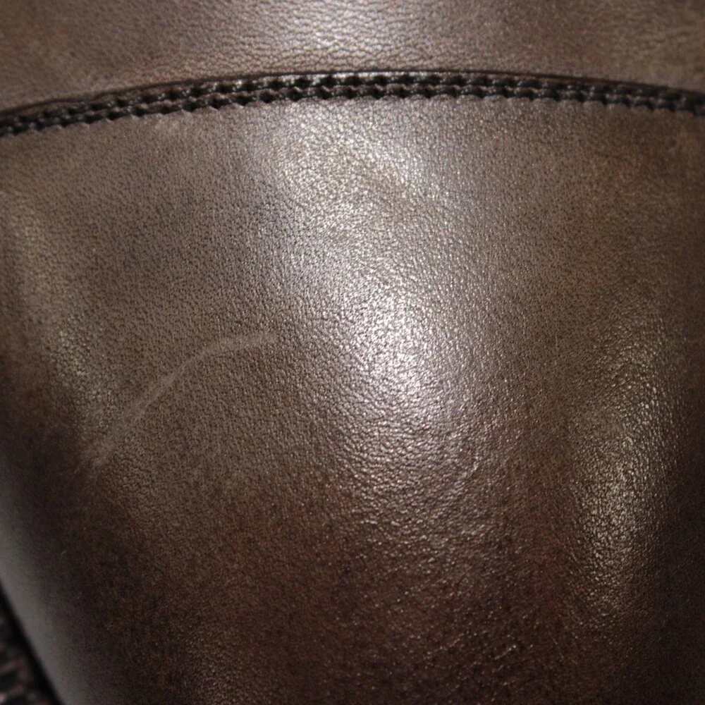 Di Bianco NWD Lace Up Derby Dress Shoes Size 8 US in Brown Leather Made in Italy